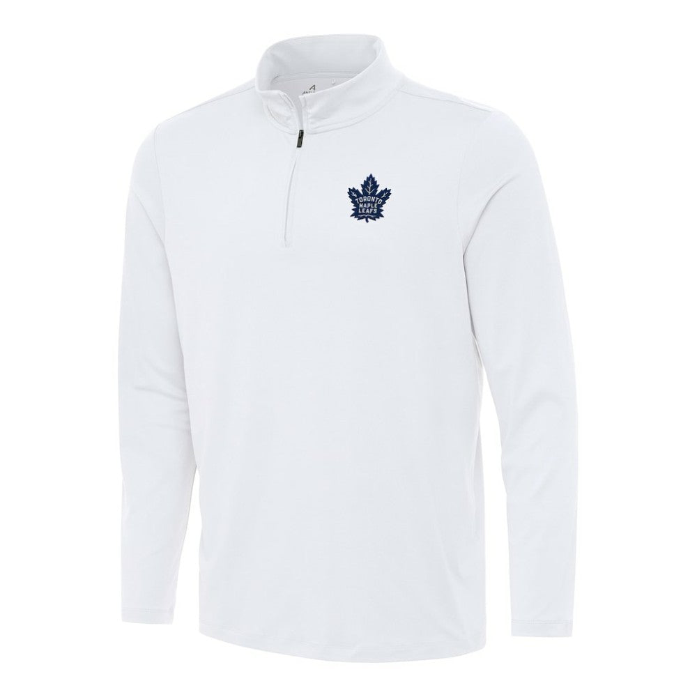 Toronto Maple Leafs Antigua Reprocess Quarter-Zip Top - White - NHL 202259624