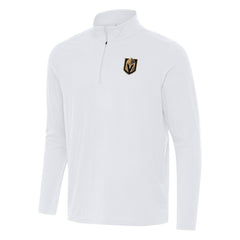Vegas Golden Knights Antigua Intent Quarter-Zip Top - White - NHL 202259838
