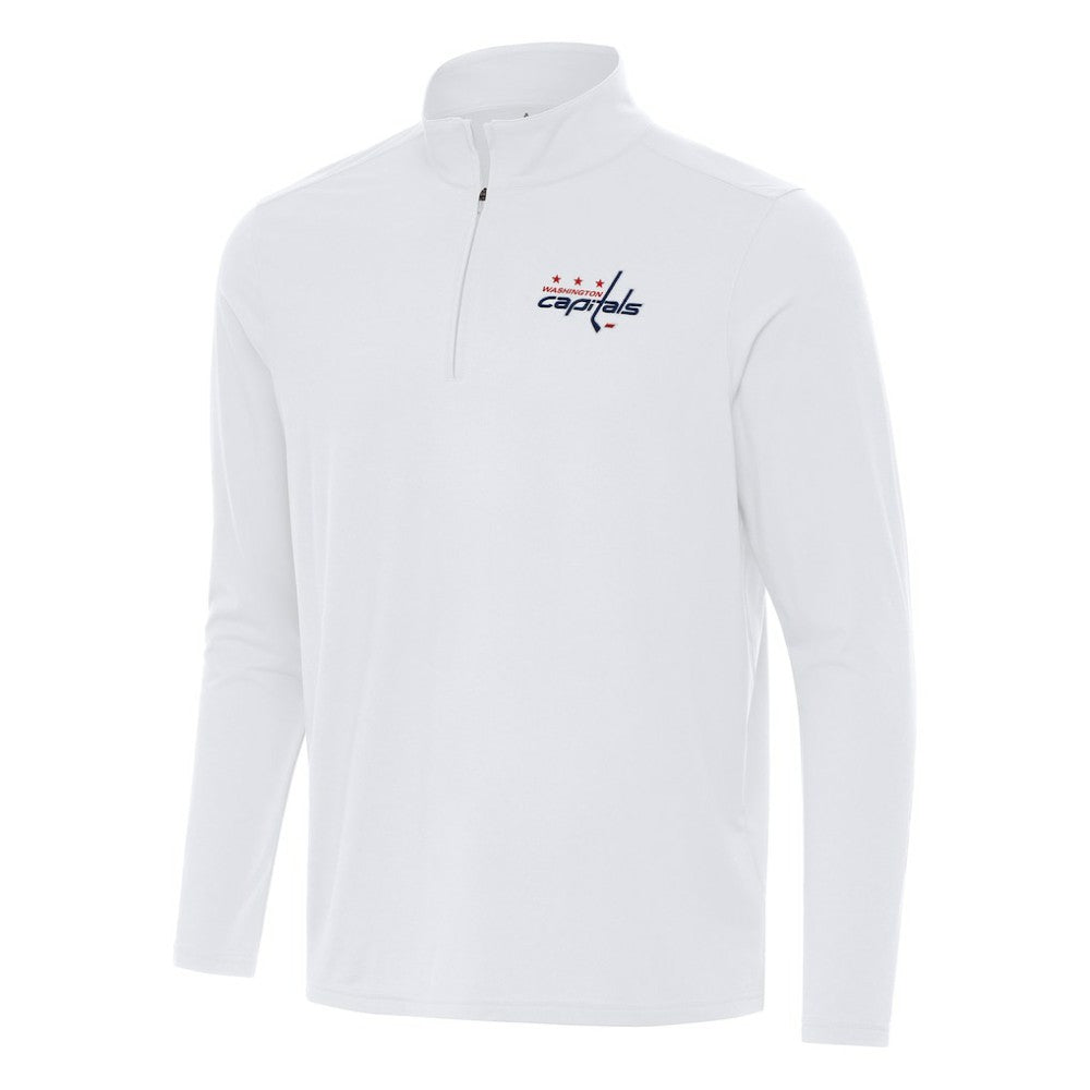 Washington Capitals Antigua Intent Quarter-Zip Top - White - NHL 202259841