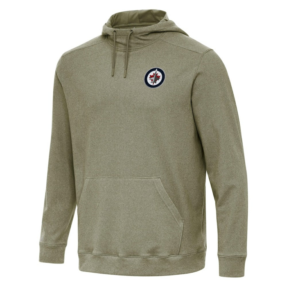 Winnipeg Jets Antigua Cloud Pullover Hoodie - Olive - NHL 202259860
