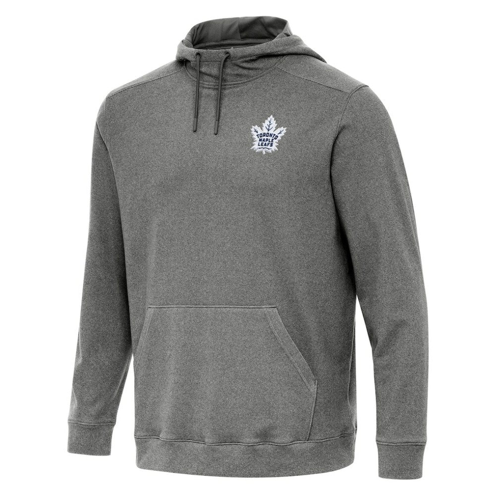 Toronto Maple Leafs Antigua Cloud Pullover Hoodie - Heather Black - NHL 202259880