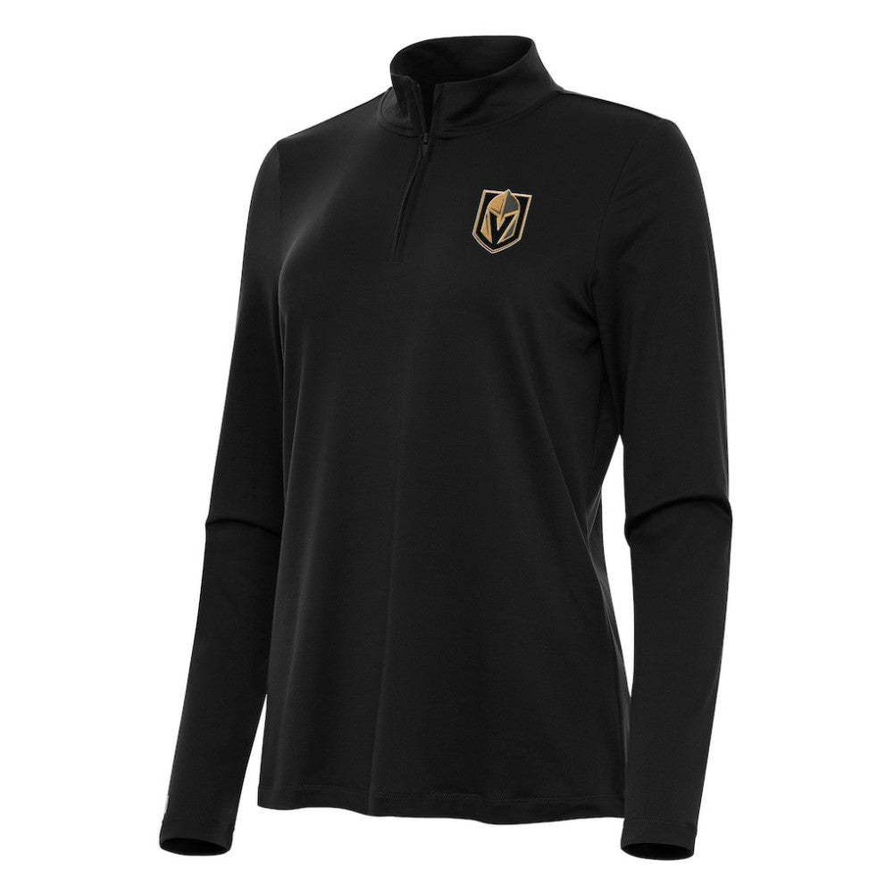 Vegas Golden Knights Antigua Women's Reprocess Quarter-Zip Top - Black - NHL 202259951