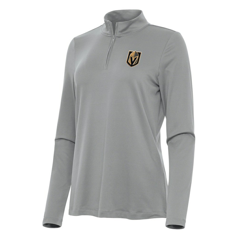 Vegas Golden Knights Antigua Women's Reprocess Quarter-Zip Top - Gray - NHL 202259954