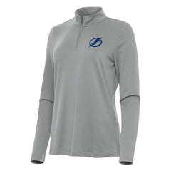 Tampa Bay Lightning Antigua Women's Reprocess Quarter-Zip Top - Gray - NHL 202259959