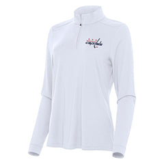 Washington Capitals Antigua Women's Intent Quarter-Zip Top - White - NHL 202260129