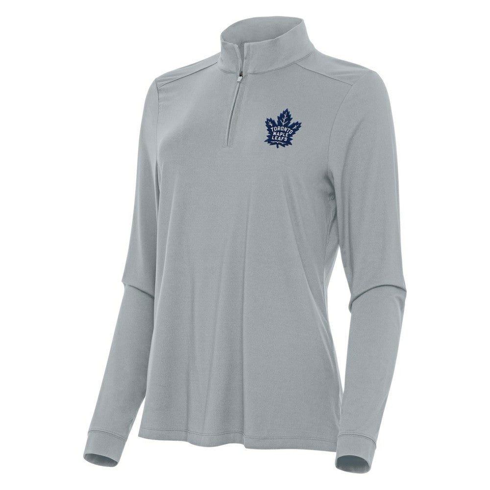 Toronto Maple Leafs Antigua Women's Intent Quarter-Zip Top - Gray - NHL 202260131