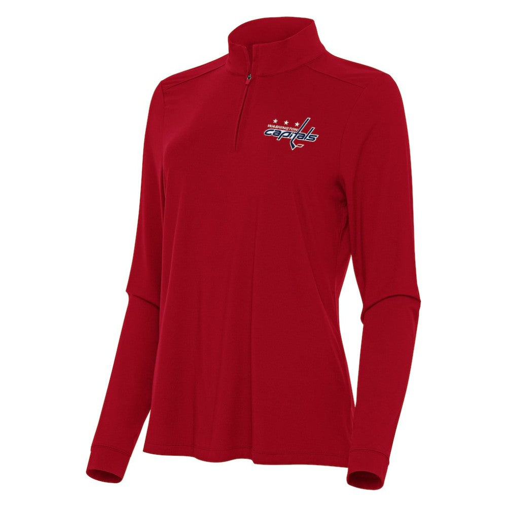 Washington Capitals Antigua Women's Intent Quarter-Zip Top - Red - NHL 202260137