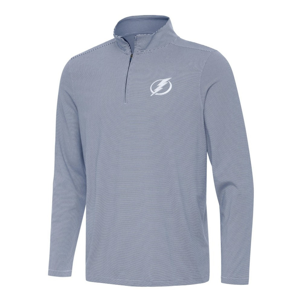 Tampa Bay Lightning Antigua Twine Quarter-Zip Top - Navy - NHL 202260183
