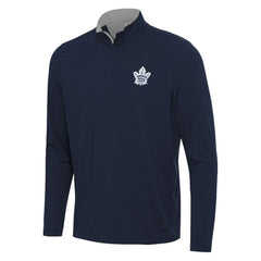 Toronto Maple Leafs Antigua Content Quarter-Zip Pullover Top - Navy/Gray - NHL 202260223