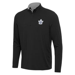 Toronto Maple Leafs Antigua Content Quarter-Zip Pullover Top - Black/Gray - NHL 202260224