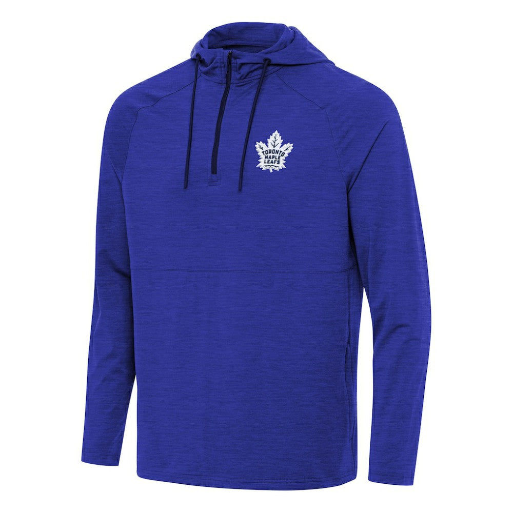 Toronto Maple Leafs Antigua Spikes Quarter-Zip Hoodie - Heather Royal - NHL 202260338