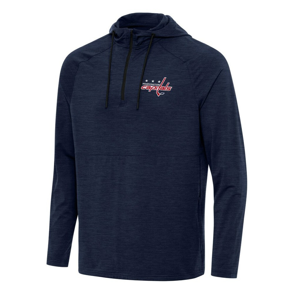 Washington Capitals Antigua Spikes Quarter-Zip Hoodie - Heather Navy - NHL 202260339