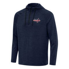 Washington Capitals Antigua Spikes Quarter-Zip Hoodie - Heather Navy - NHL 202260339
