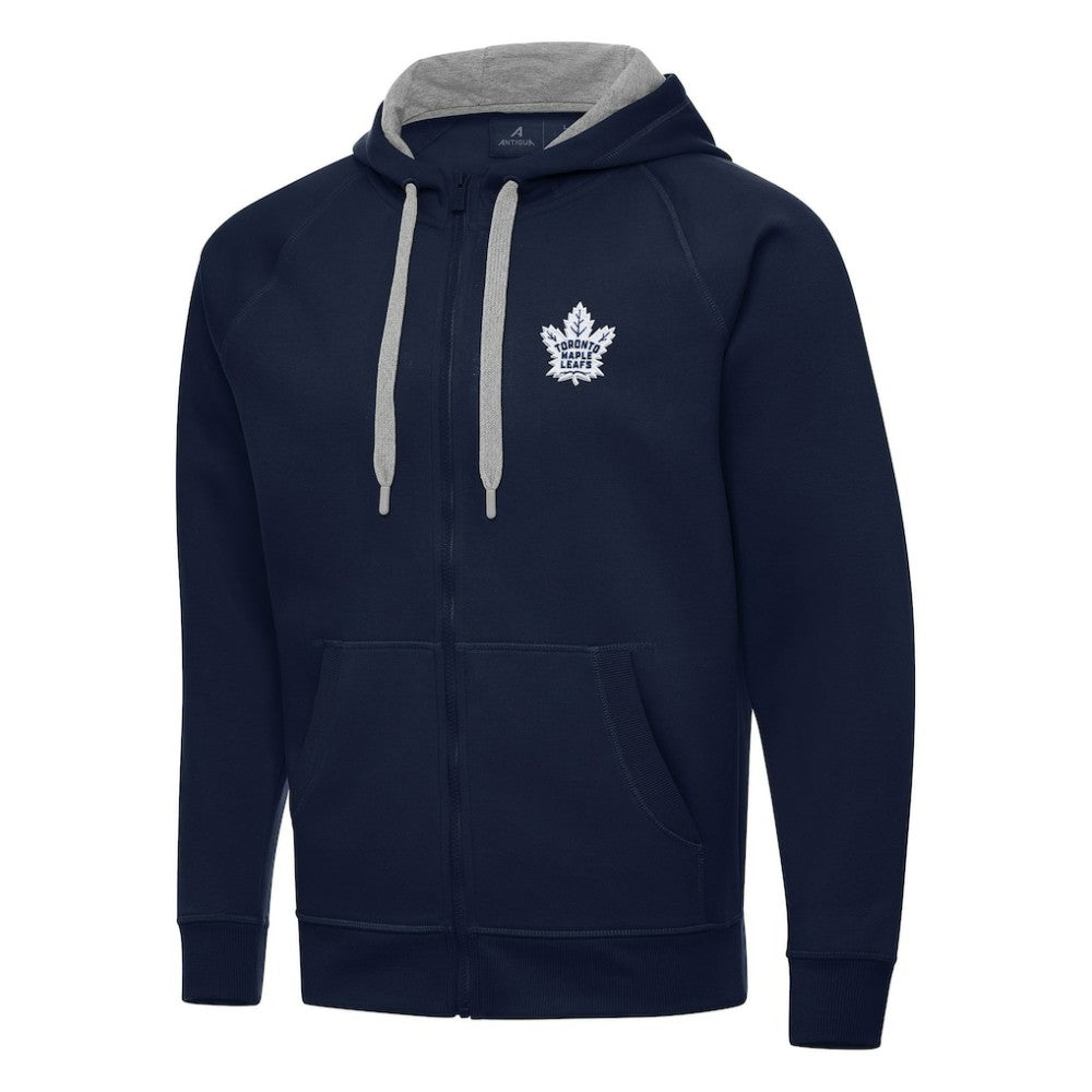 Toronto Maple Leafs Antigua Big & Tall Victory Full-Zip Hoodie - Navy - NHL 202260412