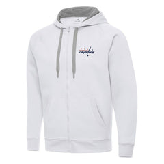 Washington Capitals Antigua Big & Tall Victory Full-Zip Hoodie - White - NHL 202260418