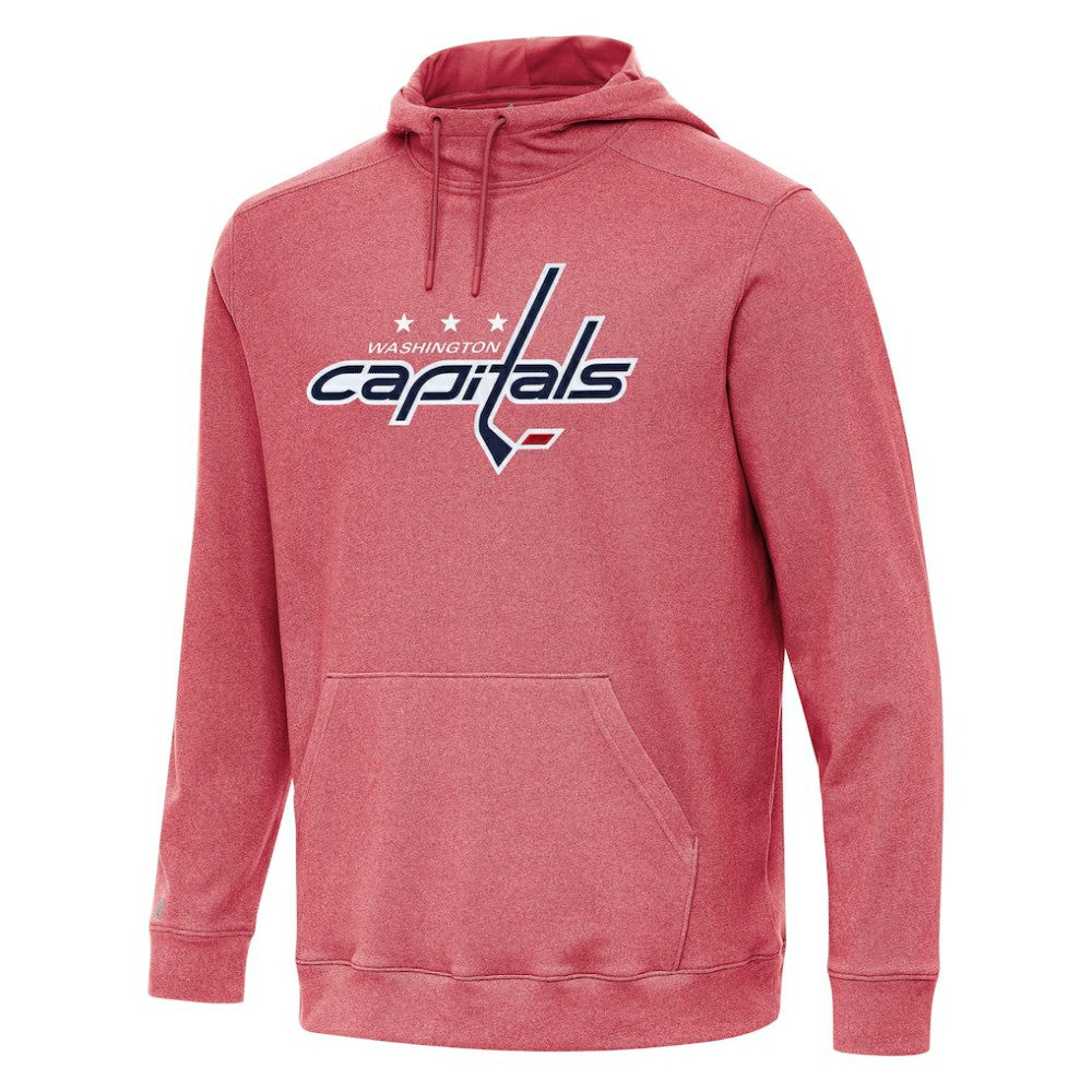 Washington Capitals Antigua Cloud Pullover Hoodie - Heather Red - NHL 202260499