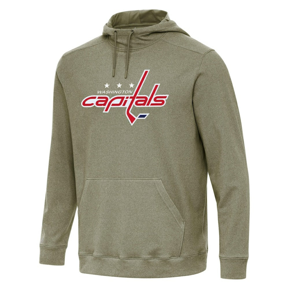 Washington Capitals Antigua Cloud Pullover Hoodie - Olive - NHL 202260502