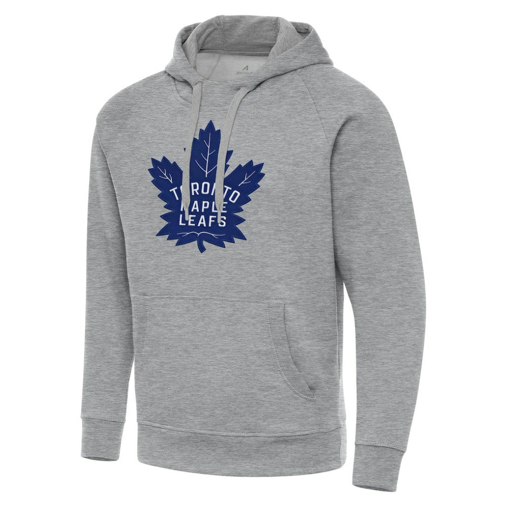 Toronto Maple Leafs Antigua Big & Tall Victory Pullover Hoodie - Heather Gray - NHL 202260574