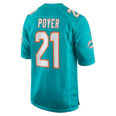 Nike Jordan Poyer Miami Dolphins Game Jersey Aqua