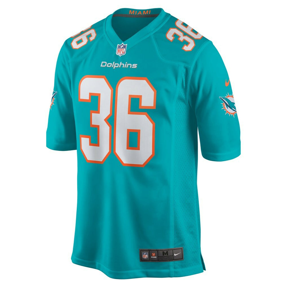 Nike Storm Duck Miami Dolphins Game Jersey Aqua