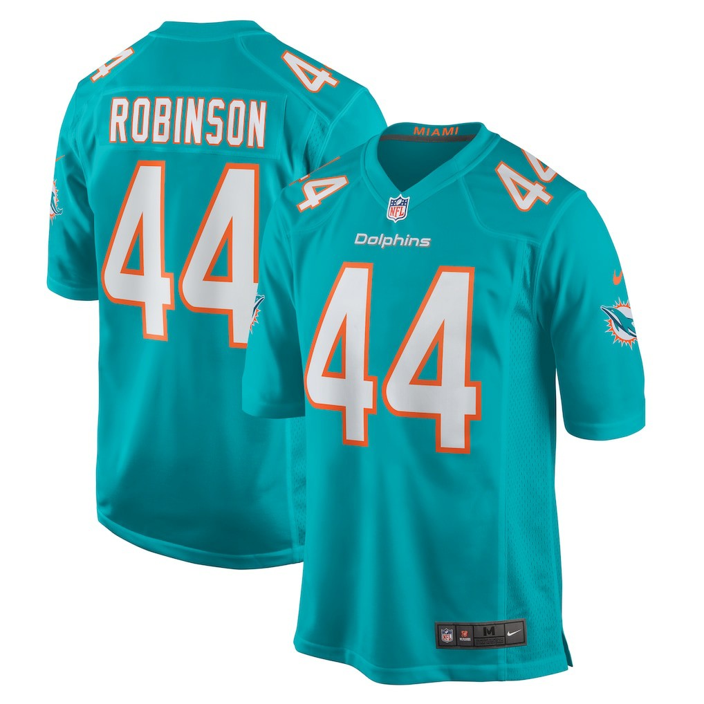 Nike Chop Robinson Miami Dolphins Game Jersey Aqua