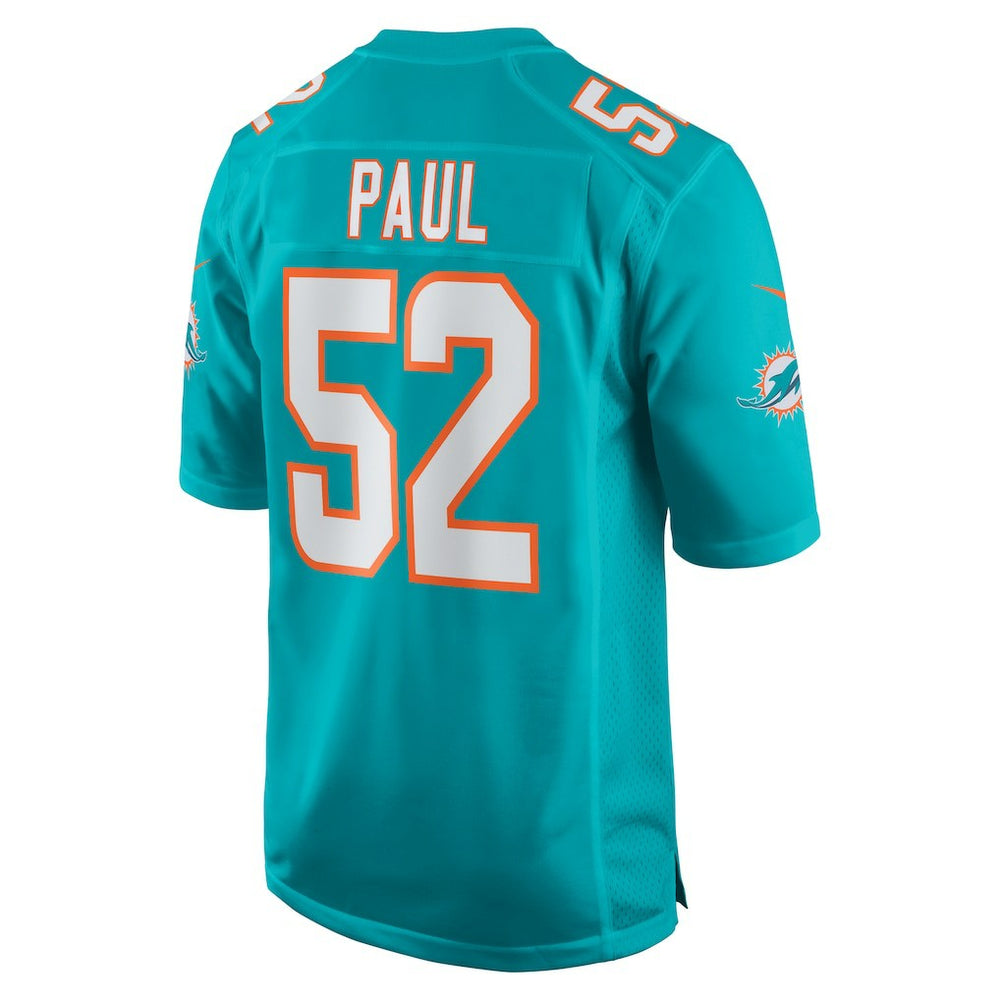 Nike Patrick Paul Miami Dolphins Game Jersey Aqua