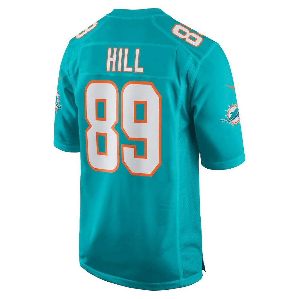 Nike Julian Hill Miami Dolphins Game Jersey Aqua