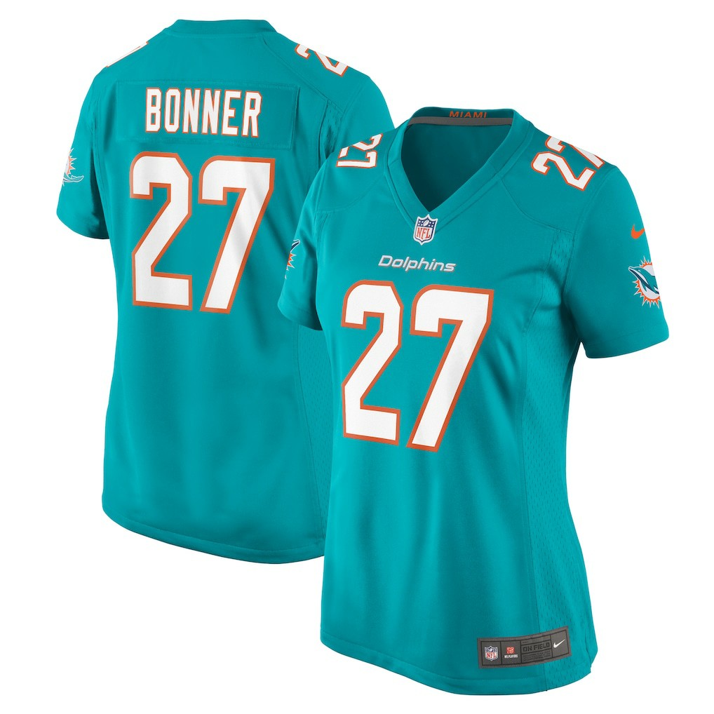 Nike Ethan Bonner Miami Dolphins Women's Game Jersey Aqua