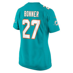 Nike Ethan Bonner Miami Dolphins Women's Game Jersey Aqua