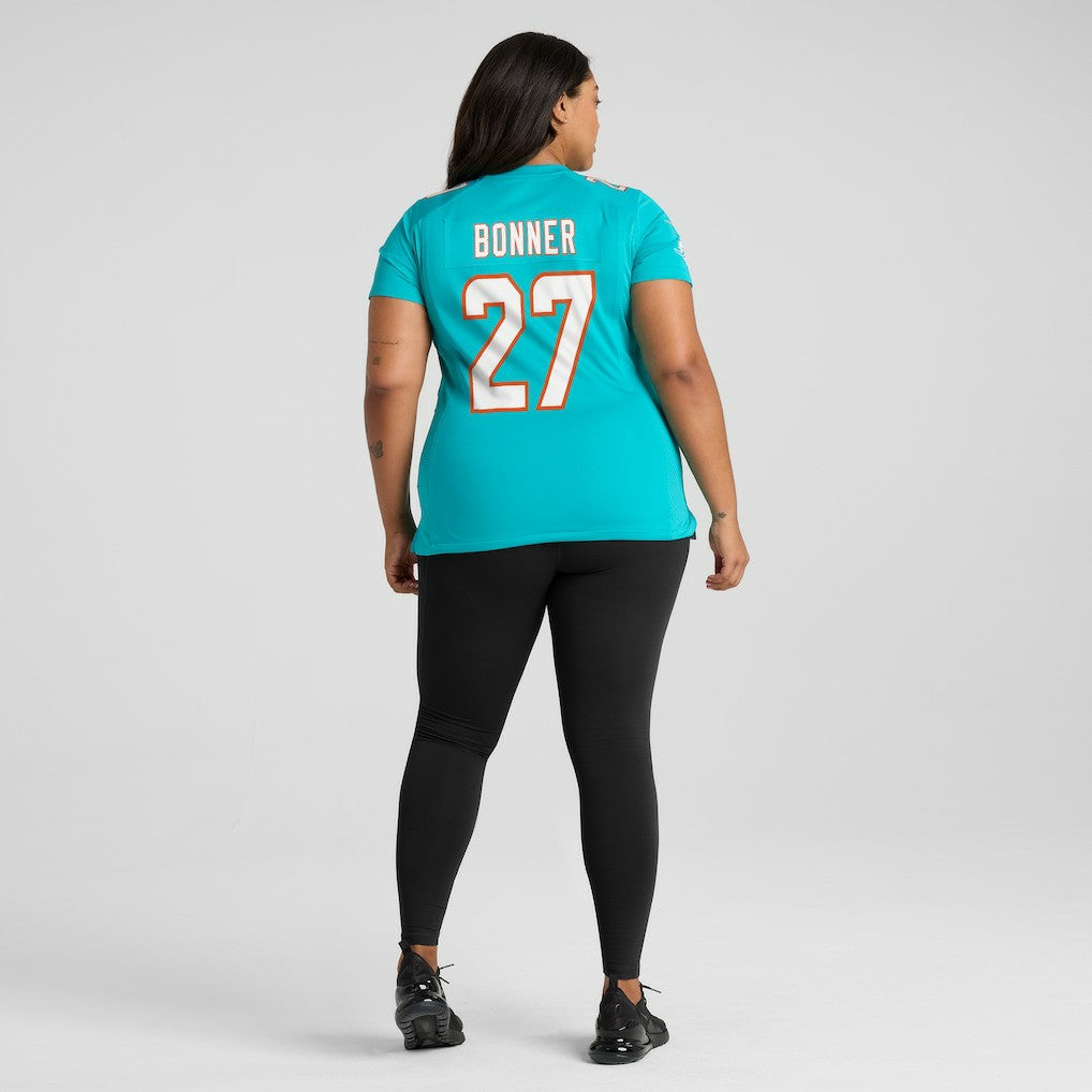 Nike Ethan Bonner Miami Dolphins Women's Game Jersey Aqua