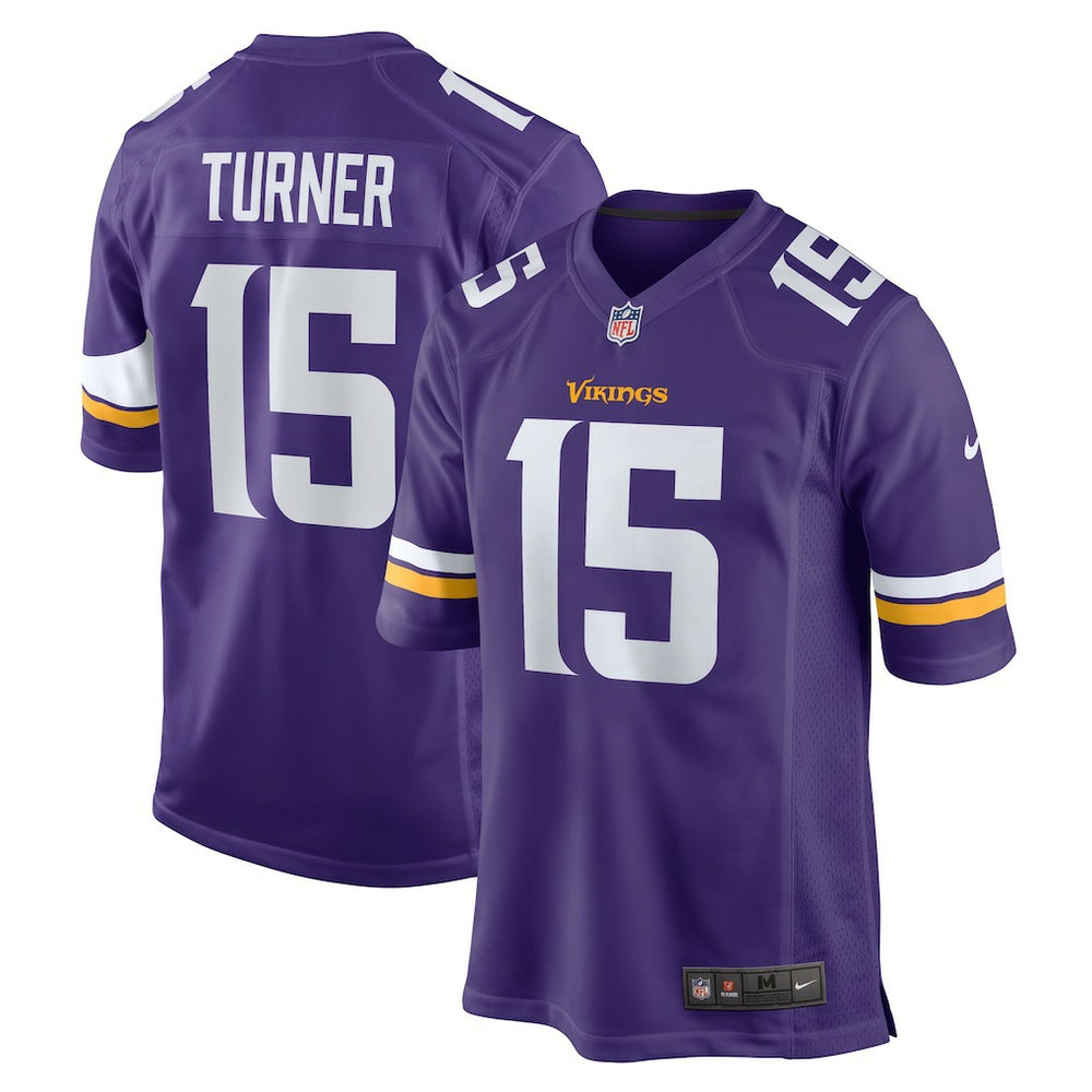 Nike Dallas Turner Minnesota Vikings Game Jersey Purple