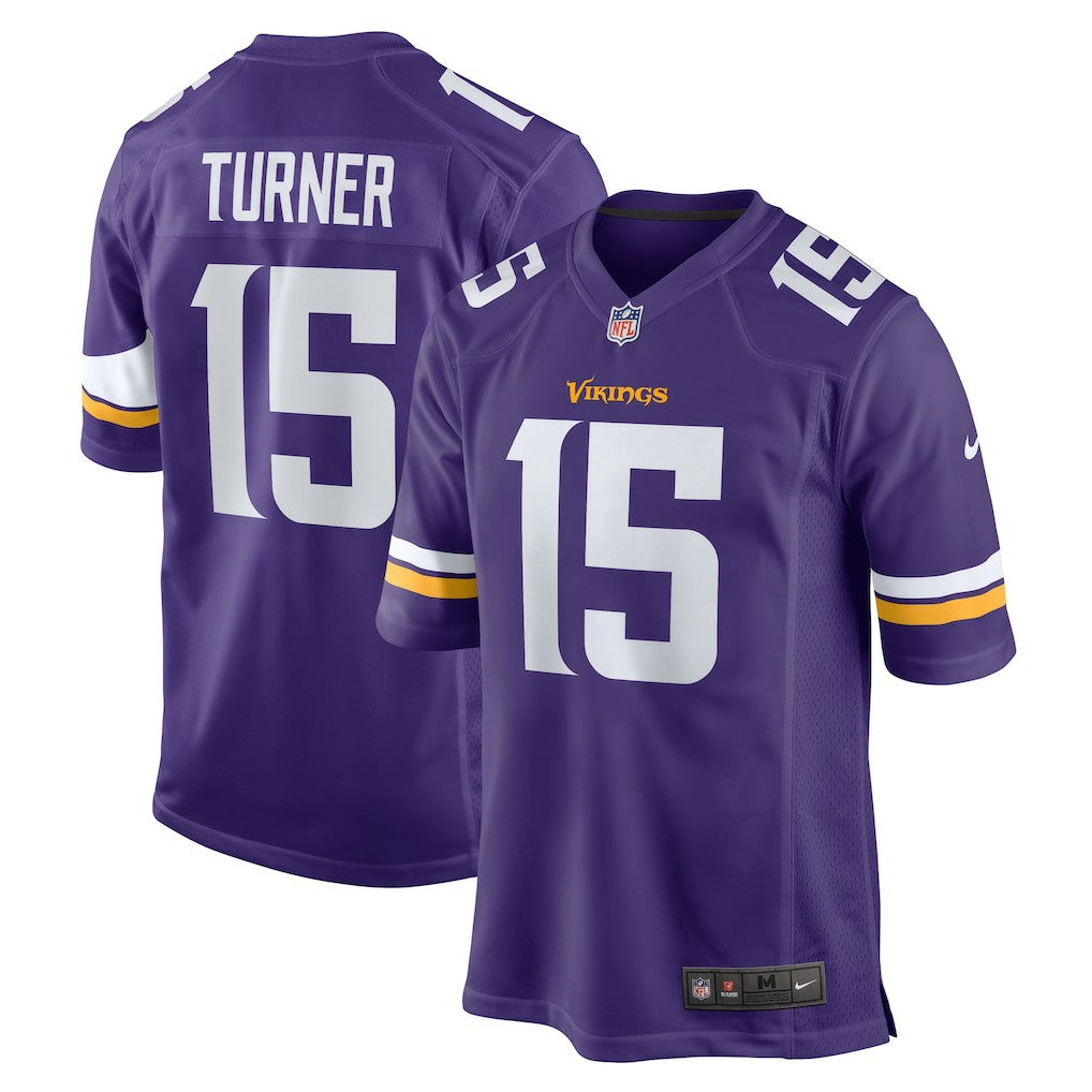 Nike Dallas Turner Minnesota Vikings Game Jersey Purple