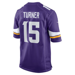 Nike Dallas Turner Minnesota Vikings Game Jersey Purple