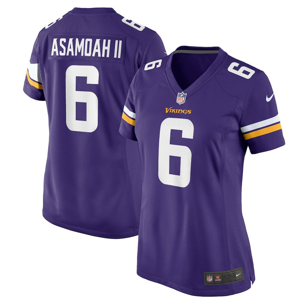 Nike Brian Asamoah II Minnesota Vikings Women's Game Jersey Purple
