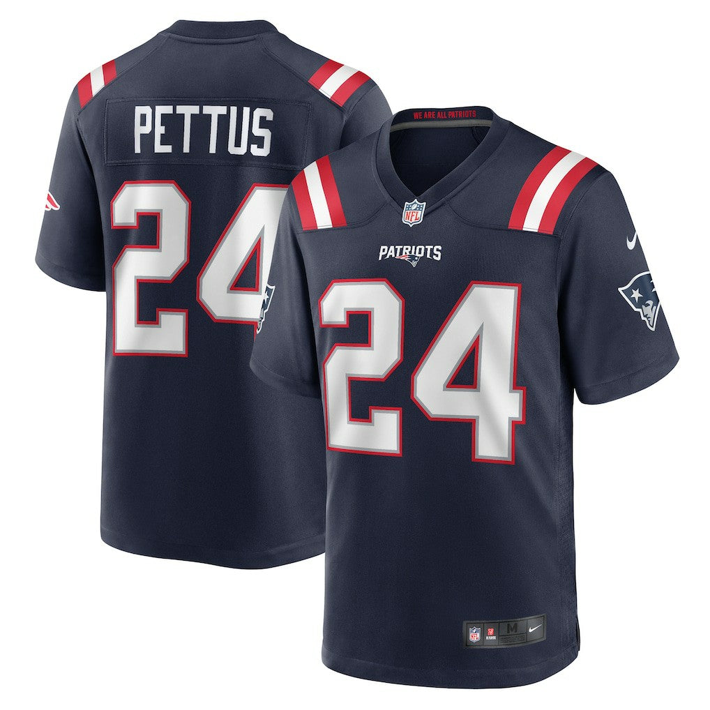 Nike Dell Pettus New England Patriots Game Jersey Navy