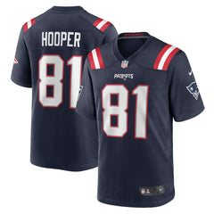 Nike Austin Hooper New England Patriots Game Jersey Navy