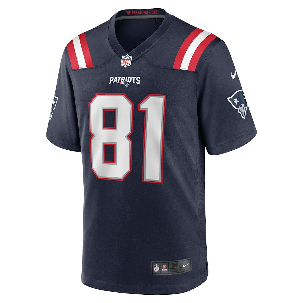 Nike Austin Hooper New England Patriots Game Jersey Navy