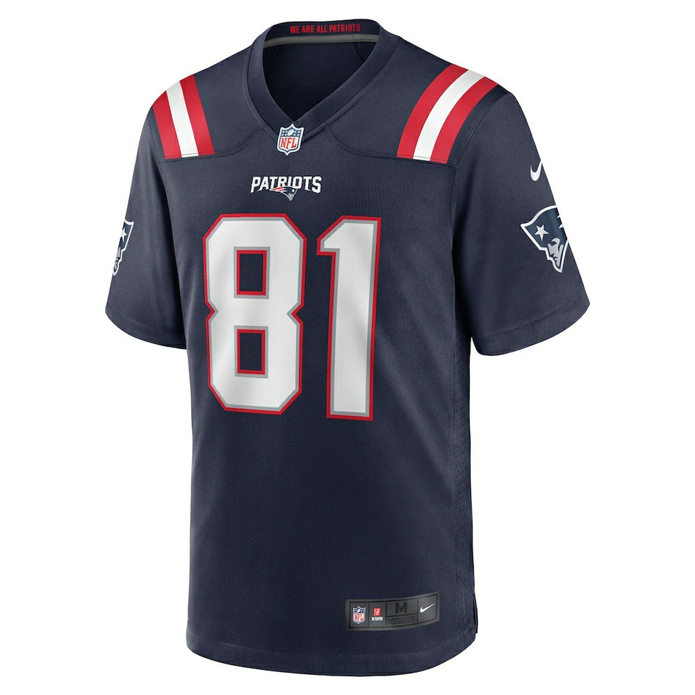Nike Austin Hooper New England Patriots Game Jersey Navy