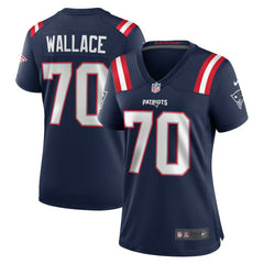 Nike Caedan Wallace New England Patriots Women's Game Jersey Navy