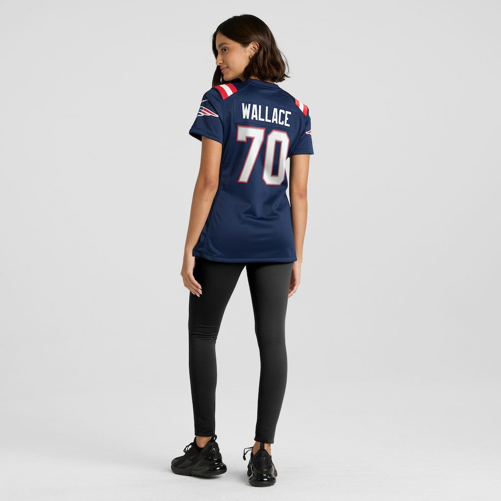Nike Caedan Wallace New England Patriots Women's Game Jersey Navy