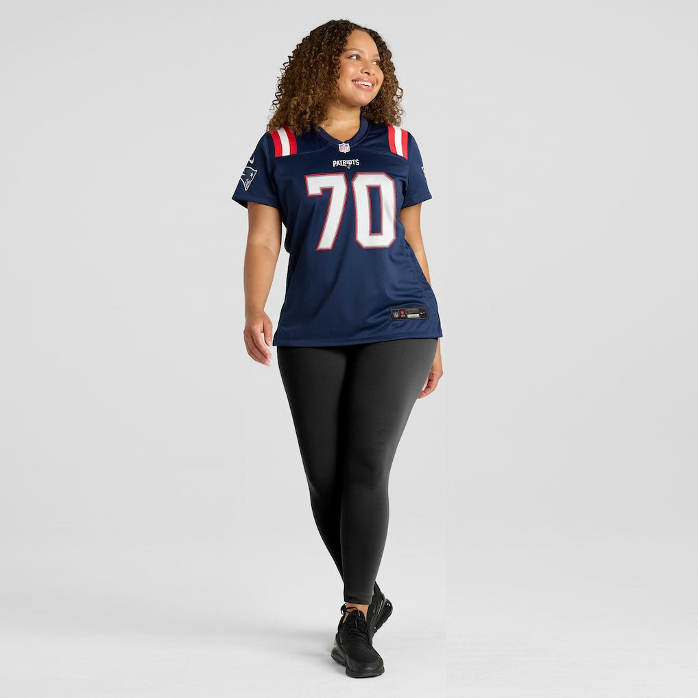 Nike Caedan Wallace New England Patriots Women's Game Jersey Navy