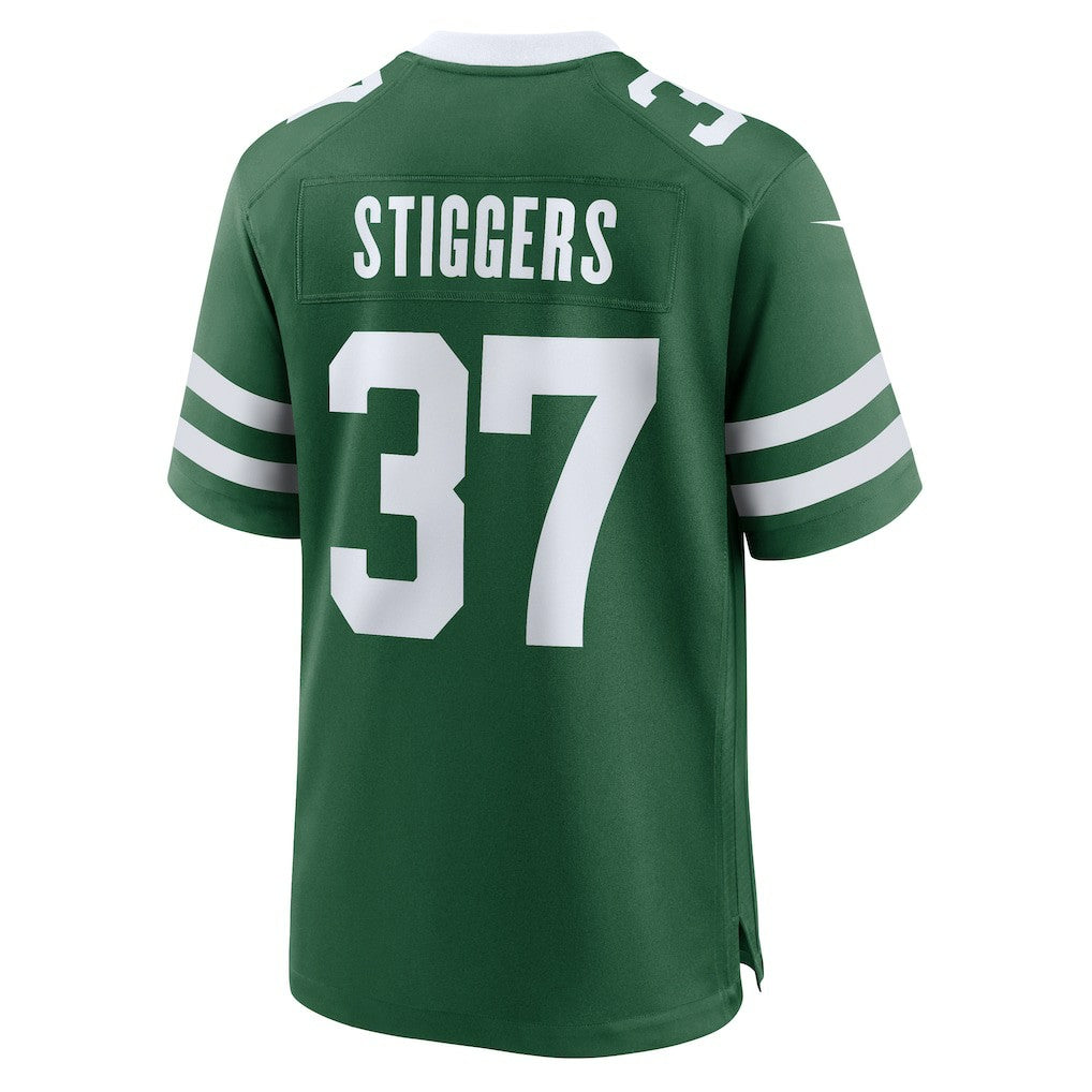 Nike Qwan'tez Stiggers New York Jets Team Game Jersey Legacy Green