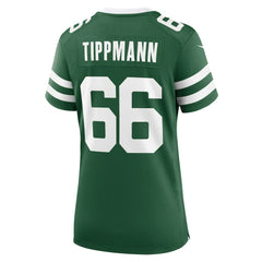 Nike Joe Tippmann New York Jets Women's Game Jersey Legacy Green