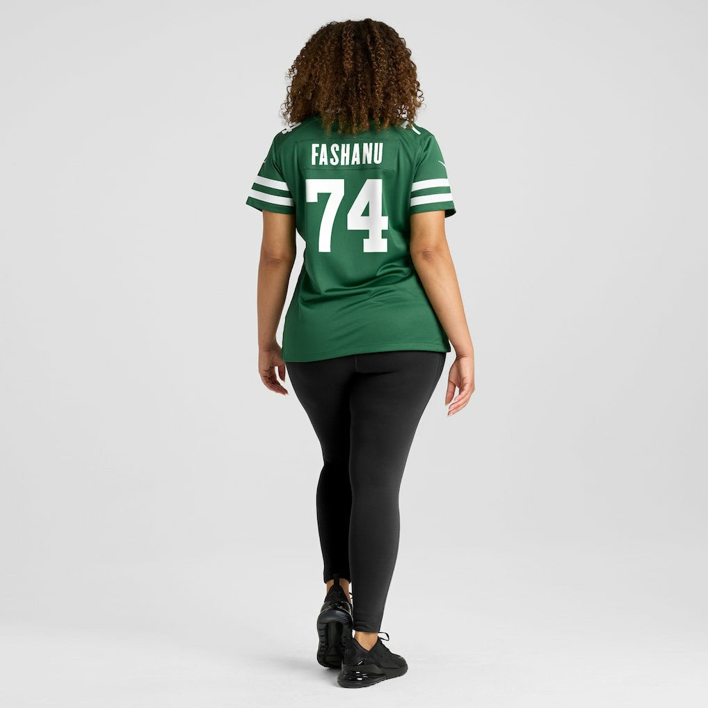 Nike Olu Fashanu New York Jets Women's Game Jersey Legacy Green