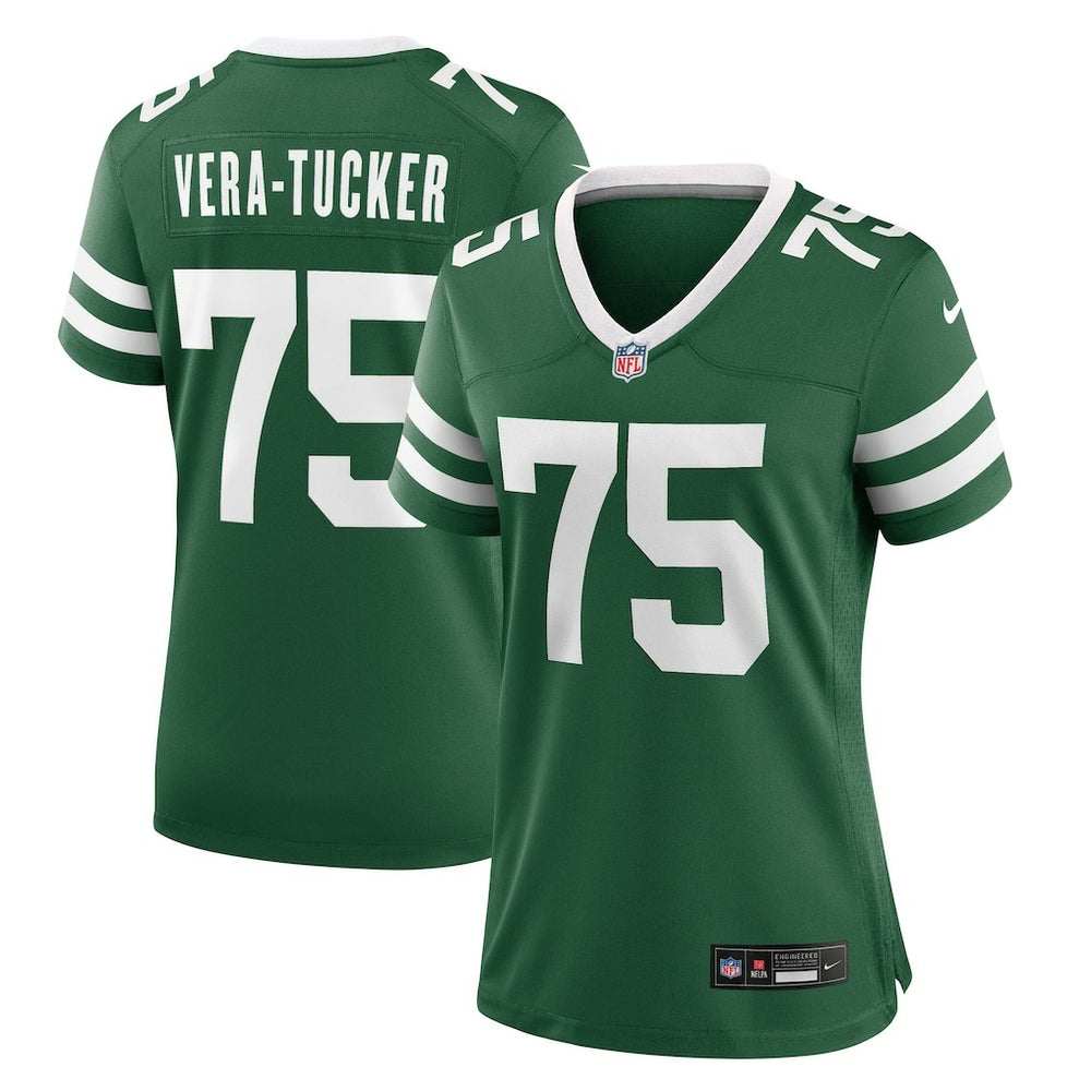Nike Alijah Vera-Tucker New York Jets Women's Game Jersey Legacy Green