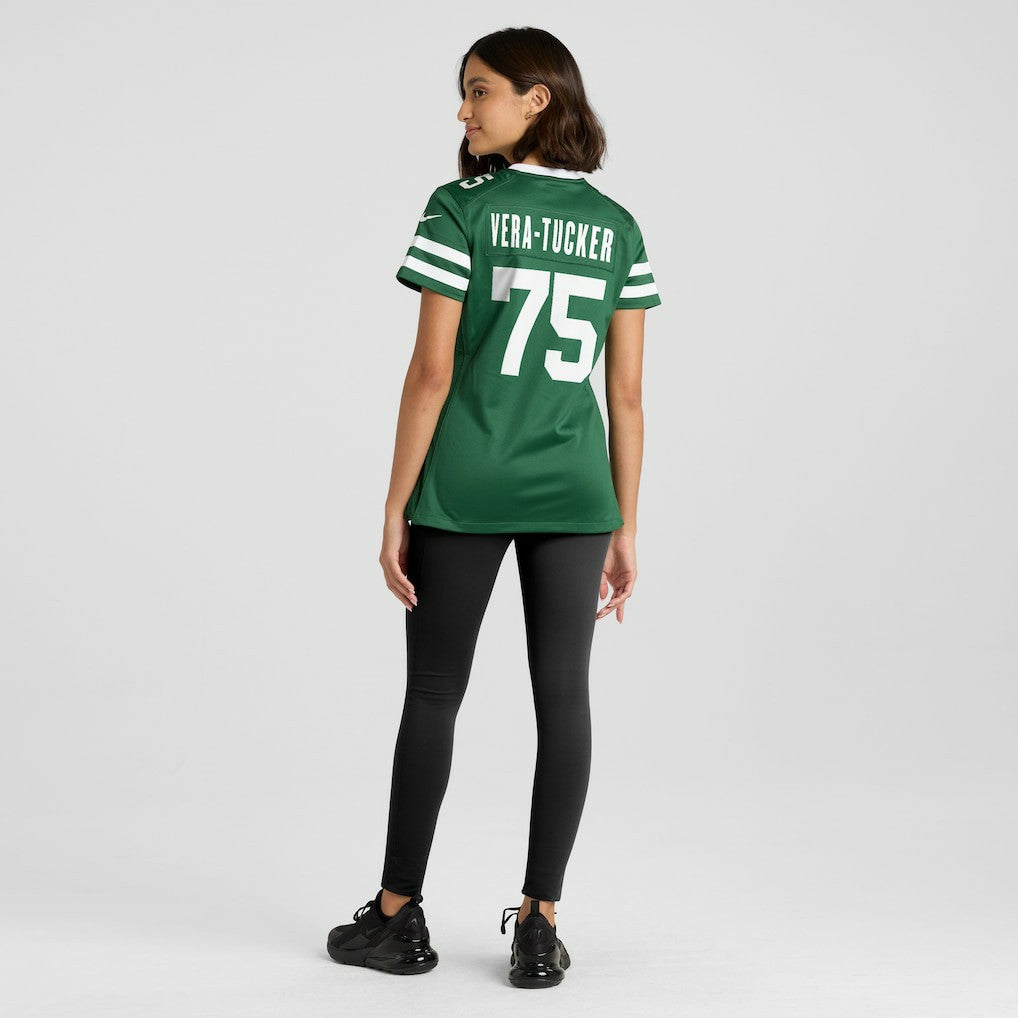 Nike Alijah Vera-Tucker New York Jets Women's Game Jersey Legacy Green