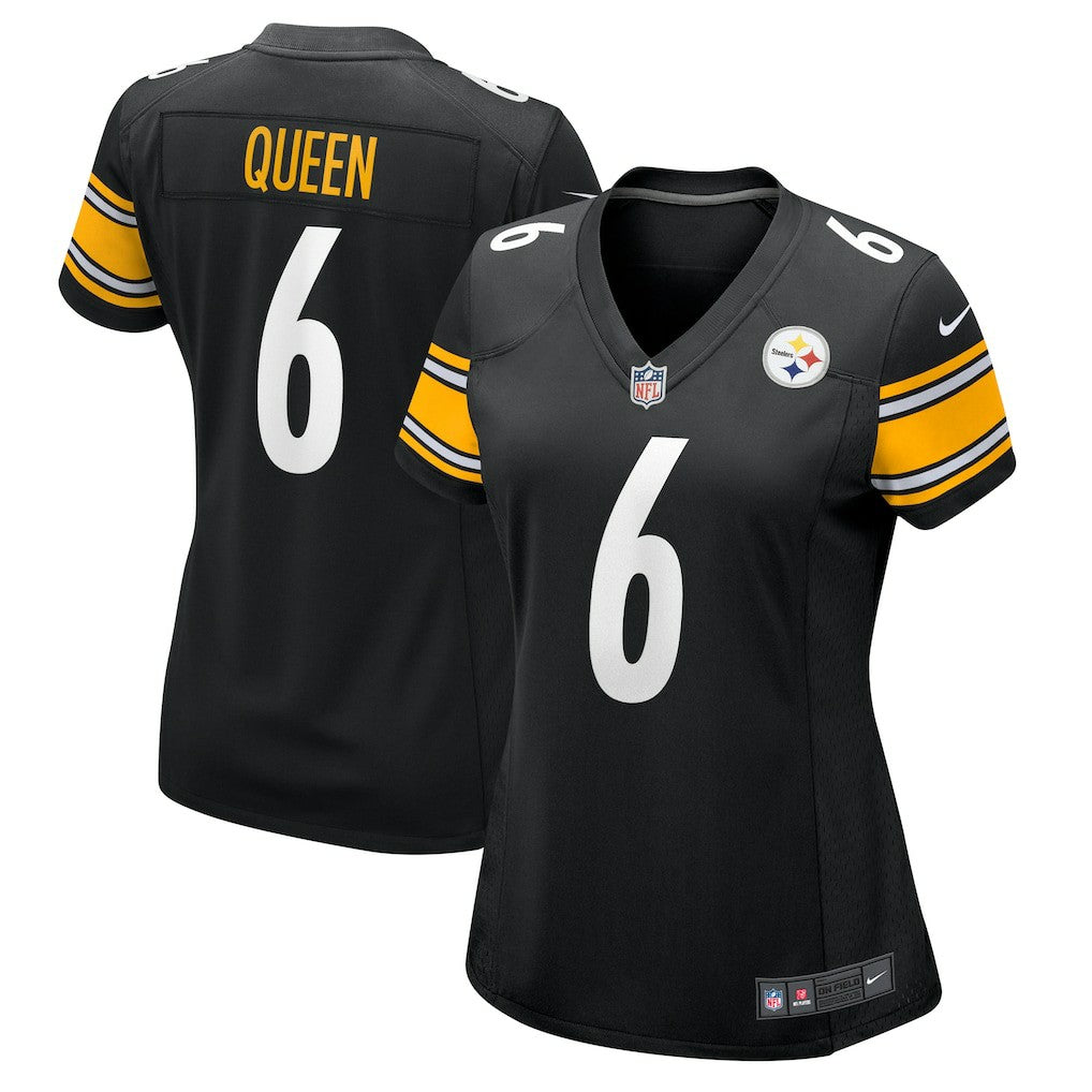 Nike Patrick Queen Pittsburgh Steelers Women's Team Game Jersey Black