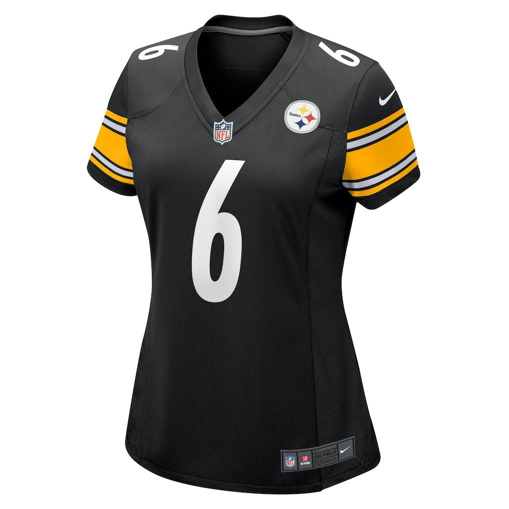 Nike Patrick Queen Pittsburgh Steelers Women's Team Game Jersey Black