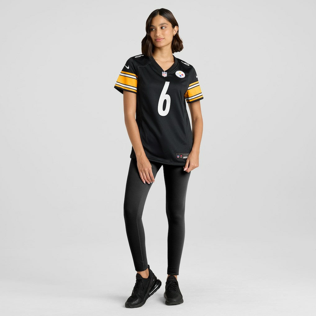 Nike Patrick Queen Pittsburgh Steelers Women's Team Game Jersey Black