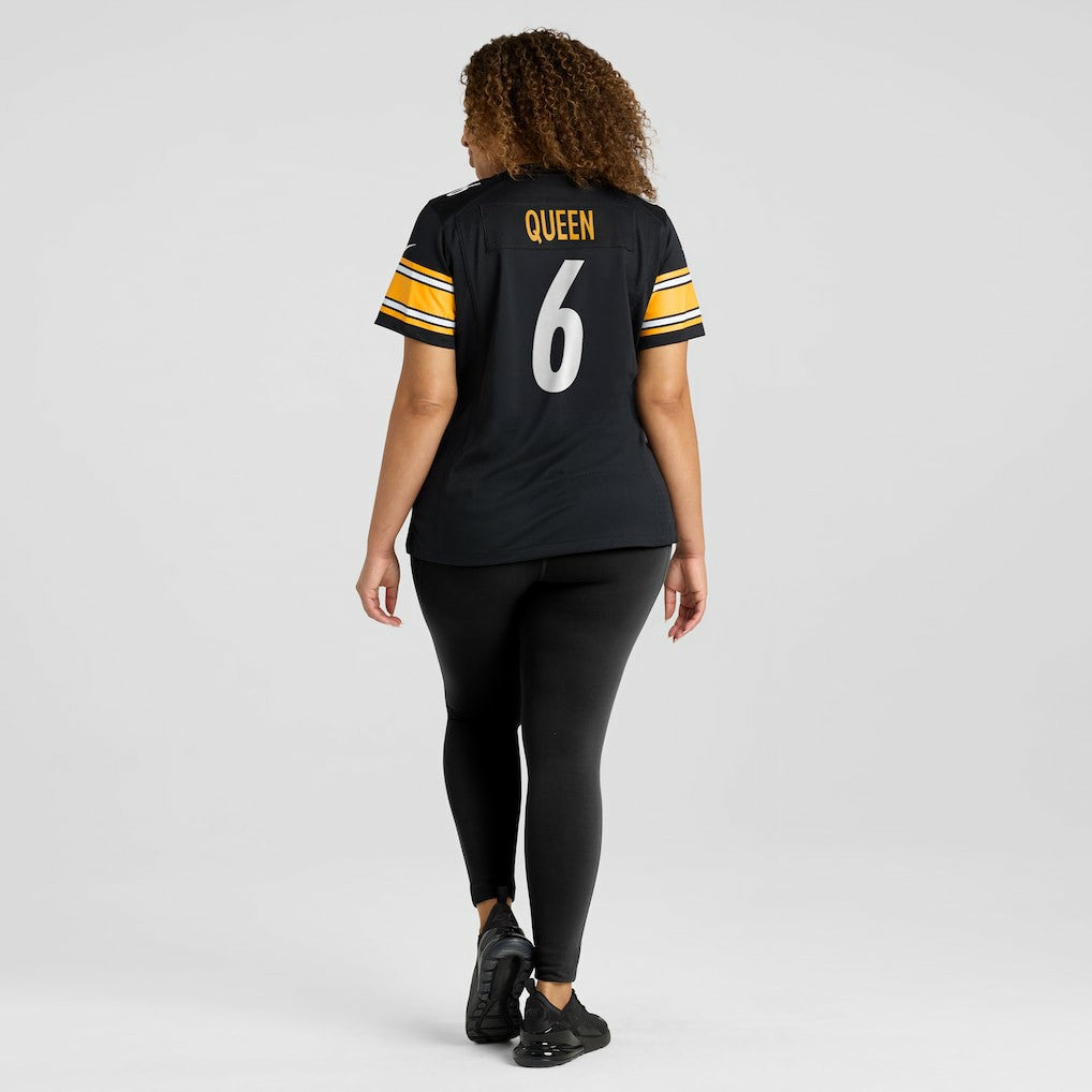 Nike Patrick Queen Pittsburgh Steelers Women's Team Game Jersey Black